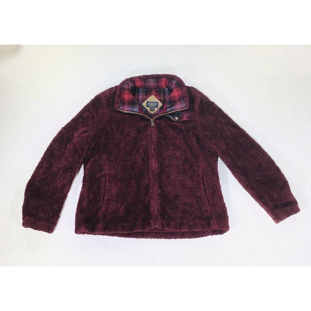 Pendleton Pullover Men's Size Large 1/4 Zip Pile 100% Acrylic Poly Wool